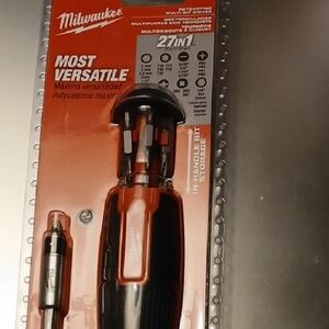 Milwaukee Multi-Bit Screwdriver - Red and Black